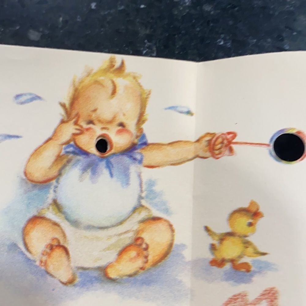Vintage VTG Baby Shower Attival Cards Note Cards - Picture 5 of 10